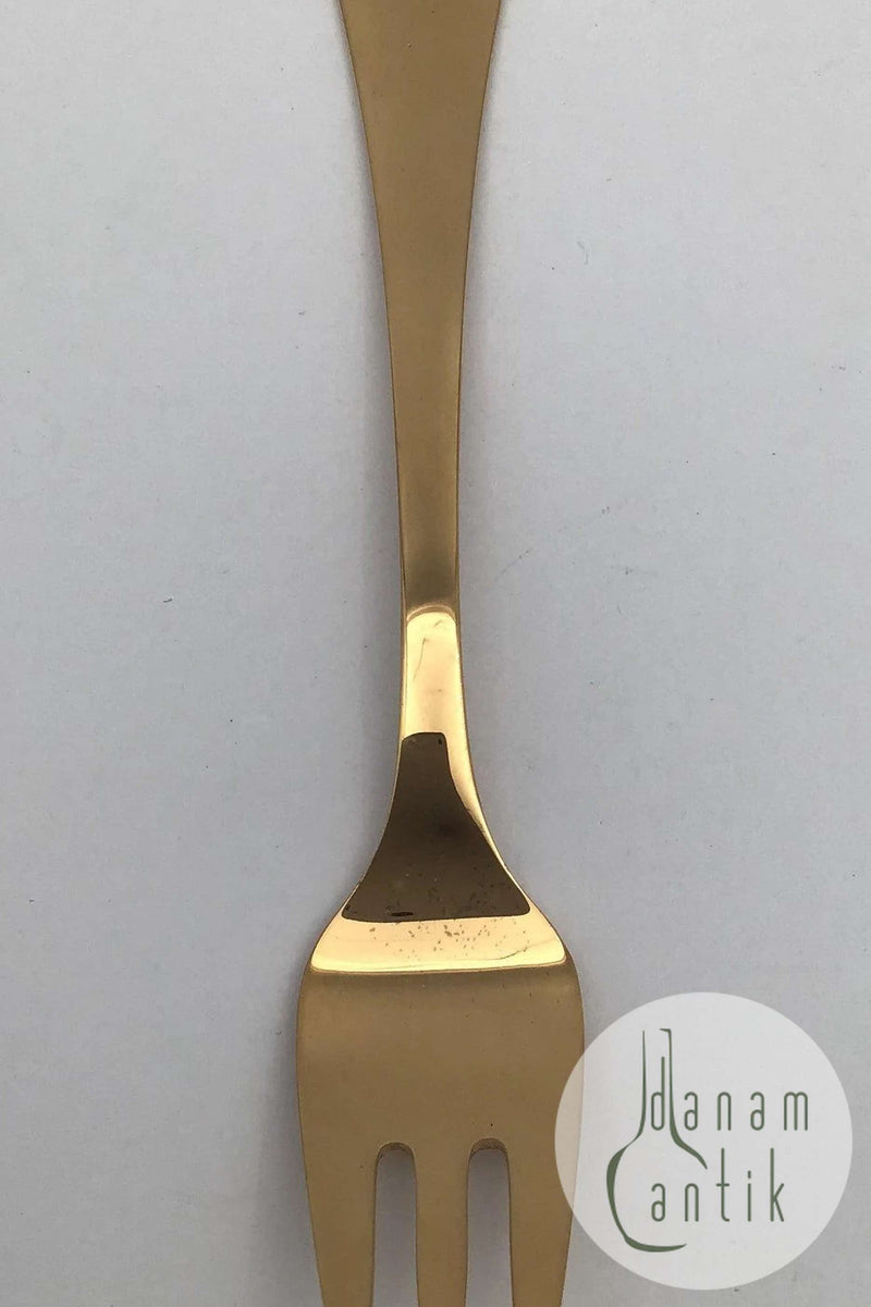Georg Jensen Annual Fork 1981 Gold-plated Sterling Silver with enamel.