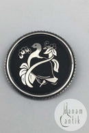 Georg Jensen Sterling Sølv / Malm Broche No. 5014