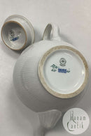 Royal Copenhagen Tradition Hvid Halvblonde m. Guld Thekande No. 611