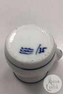 Royal Copenhagen Musselmalet Riflet Lille Vase / Tandstikholder / Flødekande