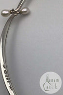 Georg Jensen Sterling Sølv Halsring No. 296 m Perler Torun