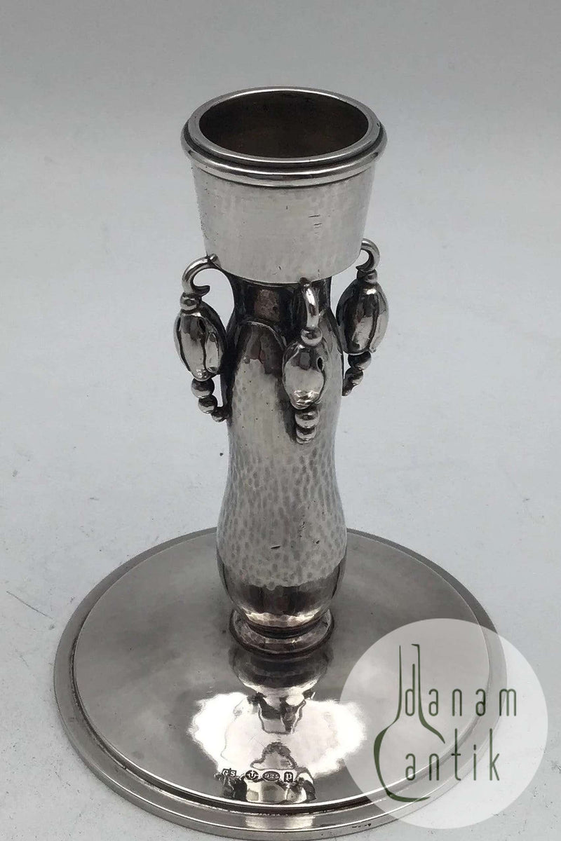 Georg Jensen Sterling Silver Magnolia Candle Holder (1925-1933)