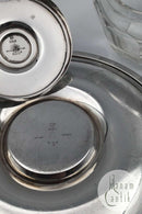 Georg Jensen Sterling Sølvlåg og Baccarat Krystal Confiture Glas samt underfad No. 600A