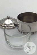 Sølv Salt kar med låg