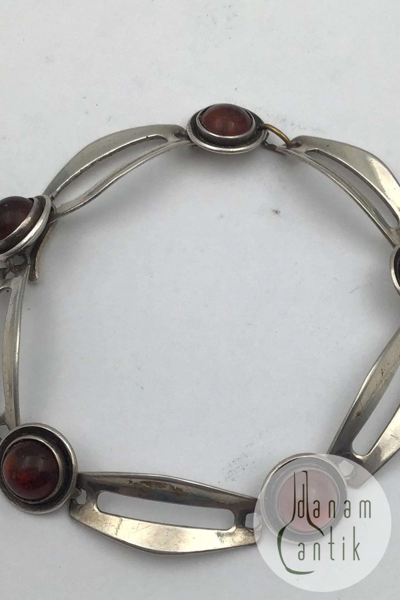 Niels Erik From Sterling Sølv Armlænke (Rav)