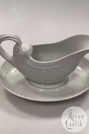 Royal Copenhagen Hvid Flora Danica Perlestel Sovseskål No 3556