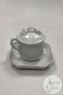 Royal Copenhagen White Flora Danica / Pearl Pattern Cream Cup No 20/3514