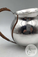 Franz Hingelberg Sterling Sølv Kande med flet af Svend Weihrauch