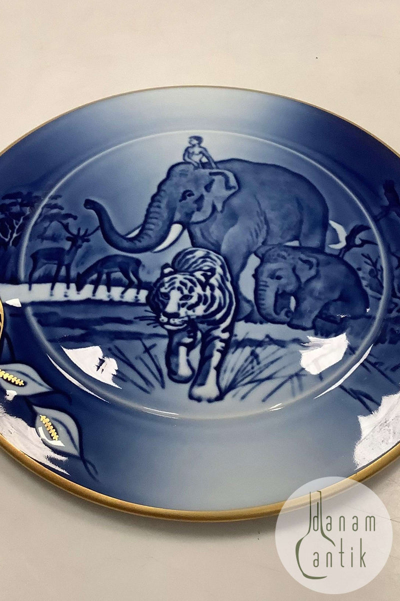 Bing og Grøndahl Peace on Earth Platte 1989 Elefant og Tiger