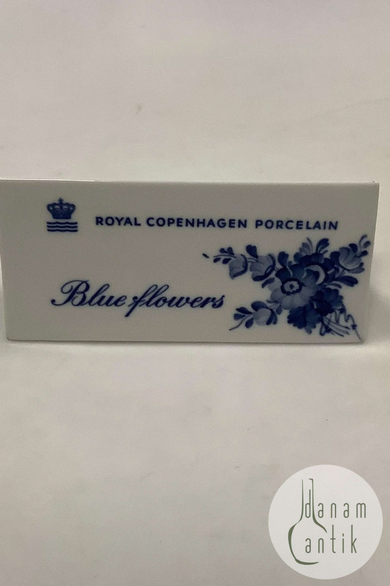 Royal Copenhagen Blå Blomst Forhandler Skilt på Engelsk
