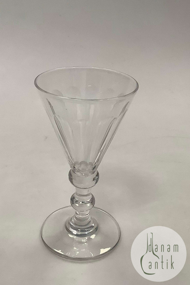 Anglais Hvidvinsglas med Kugle/Knop