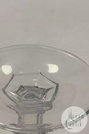 Red wine glass French with knob