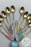 Frigast Sterling Sølv/Emalje Skeer (12+1)