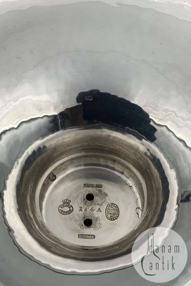 Georg Jensen Sterling Sølv Stor Drueopsats / Drueskål No 264 A