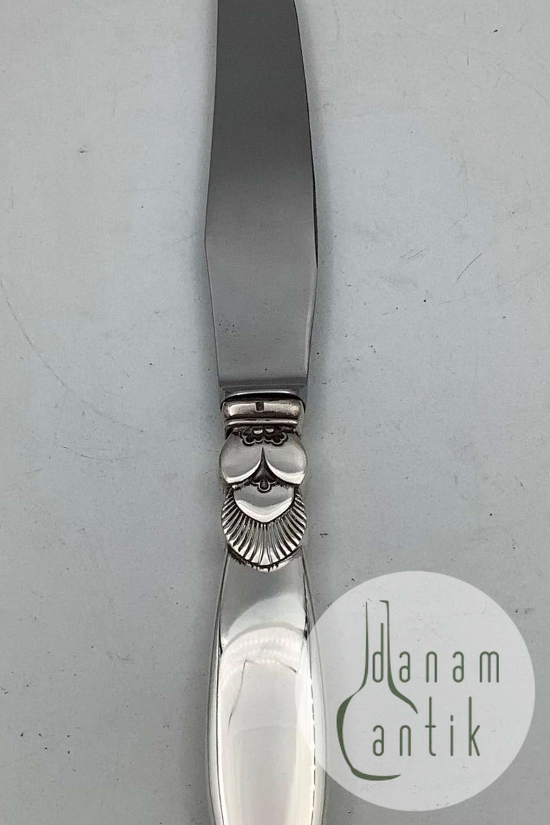 Georg Jensen Sterling Sølv Kaktus Frokost Kniv