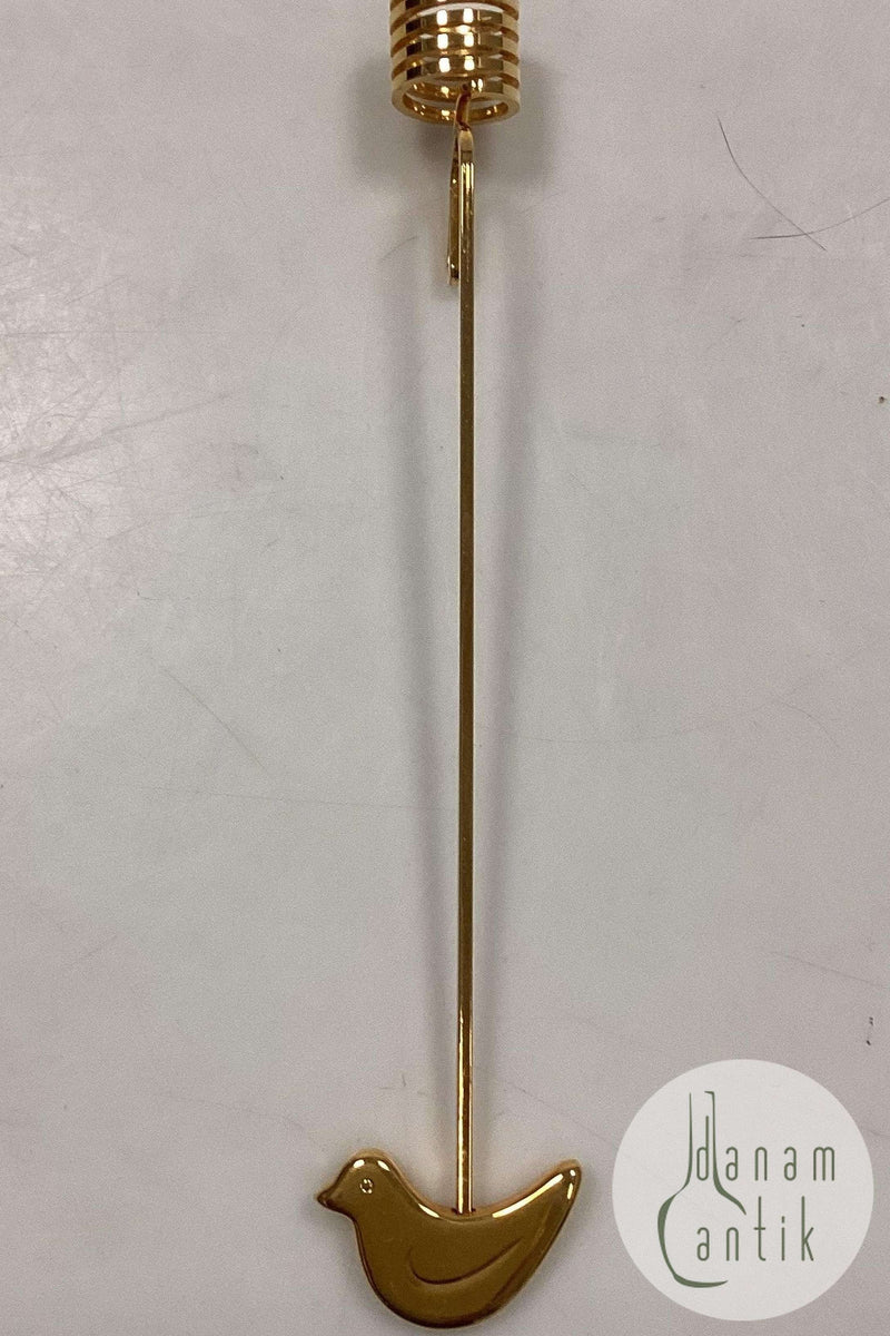 Georg Jensen Golden Christmas Lyseholder - Fugl 1991