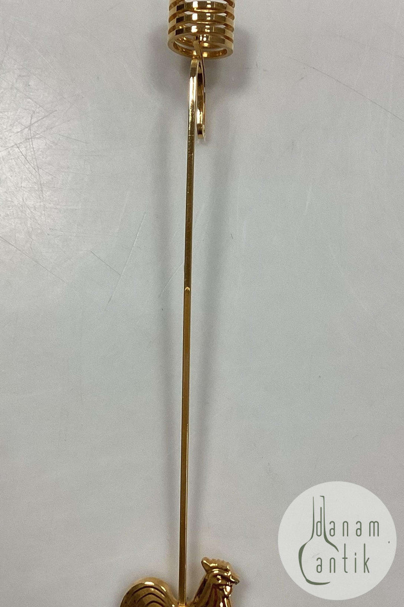 Georg Jensen Golden Christmas Lyseholder - Hane 1999