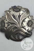 F. Matzen Sølv Blomster Broche