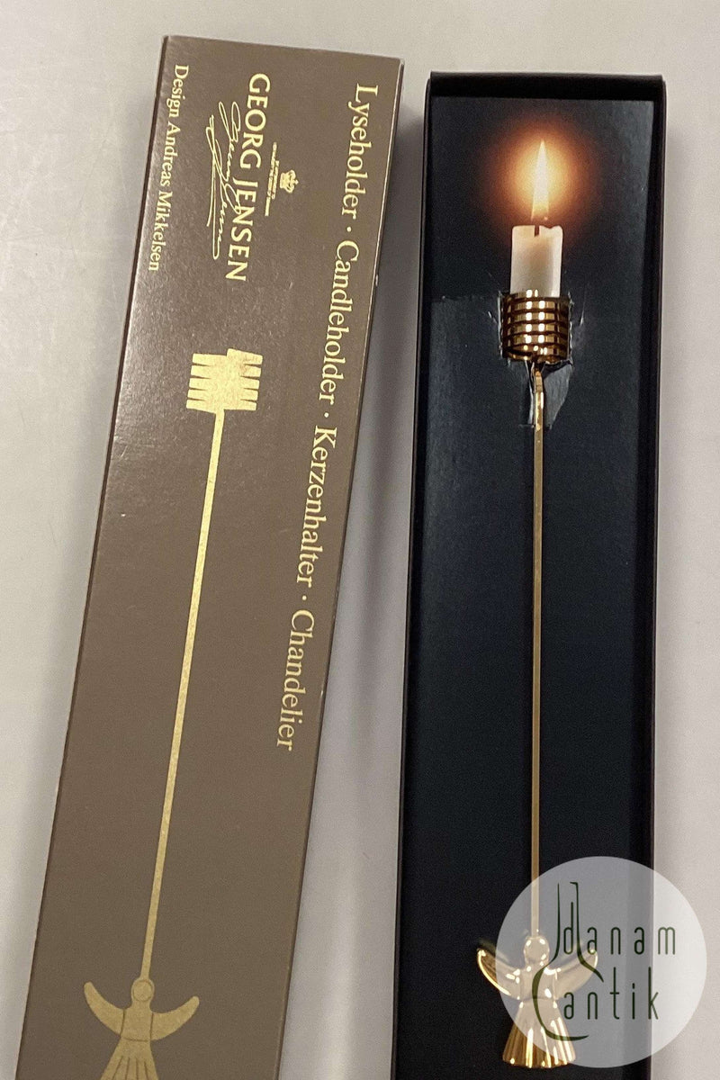 Georg Jensen Golden Christmas Lyseholder - Engel 1993
