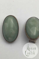 Royal Copenhagen / Dragsted  Porcelæin / Sterling Sølv Jais Nielsen Øreringe (Clips)