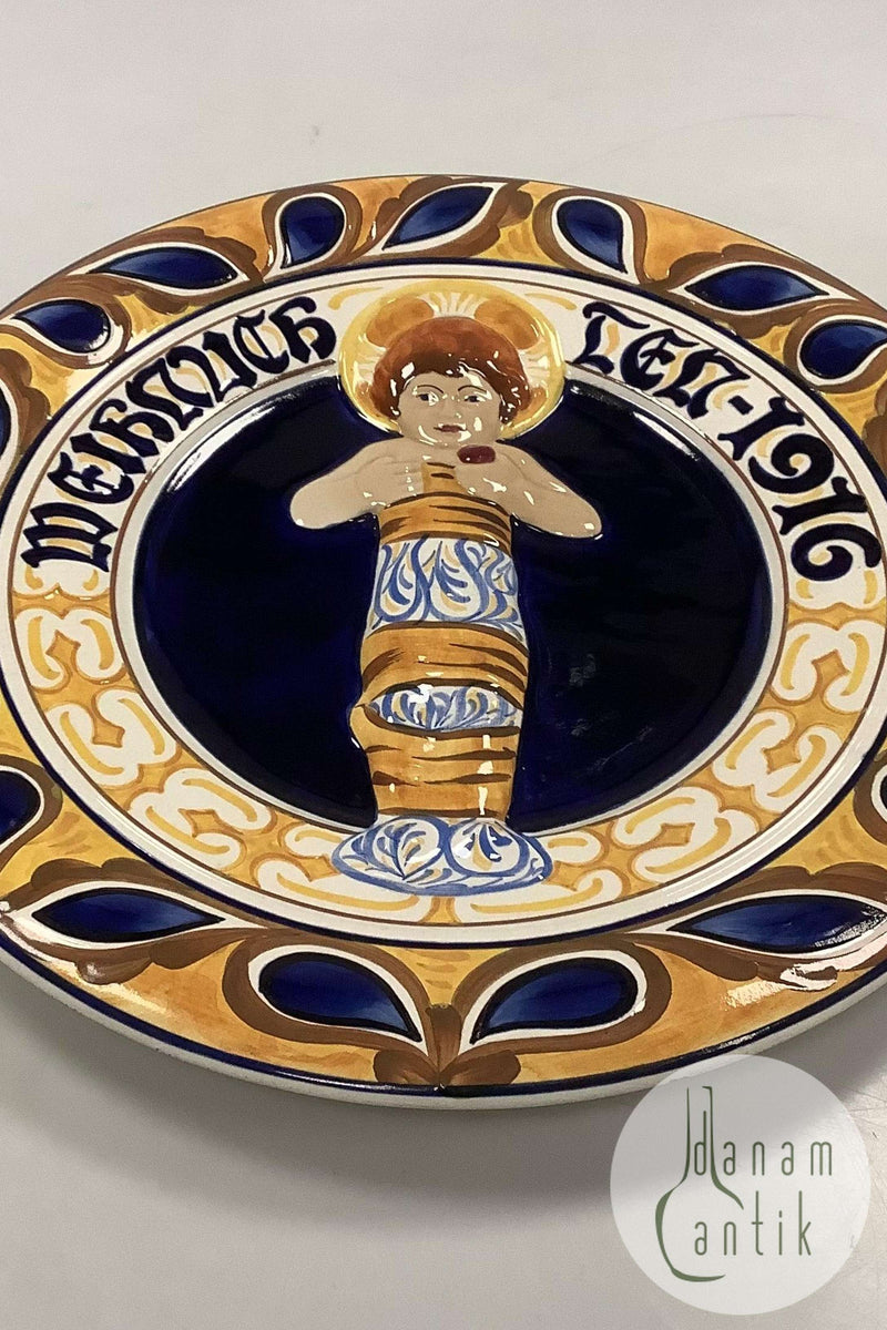 Aluminia Stor Juleplatte fra 1916 Weihnachten