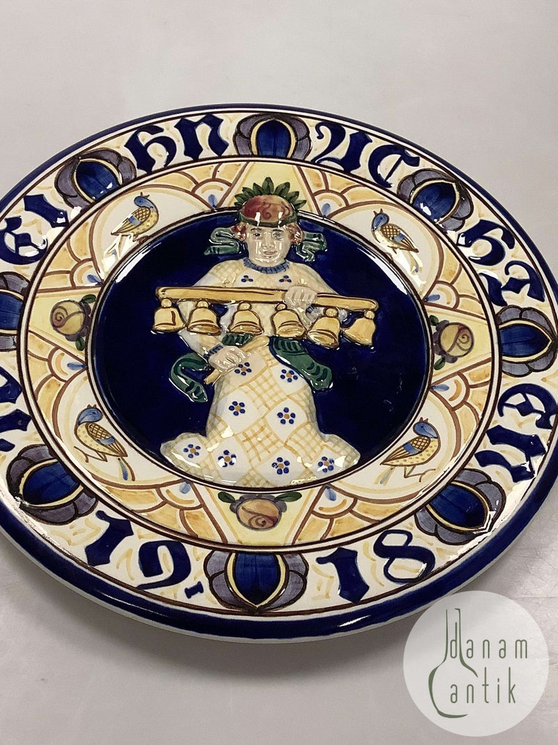 Aluminia Stor Juleplatte fra 1918 Weihnachten