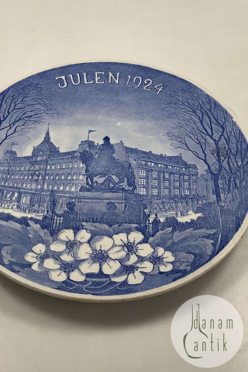 Aluminia Juleplatte Glædelig Jul Magasin du Nord 1924