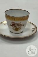 Royal Copenhagen Guldkurv Kaffekop og Underkop No 9069