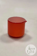 Holmegaard Palet / Carnaby Orange Glas Flødekande
