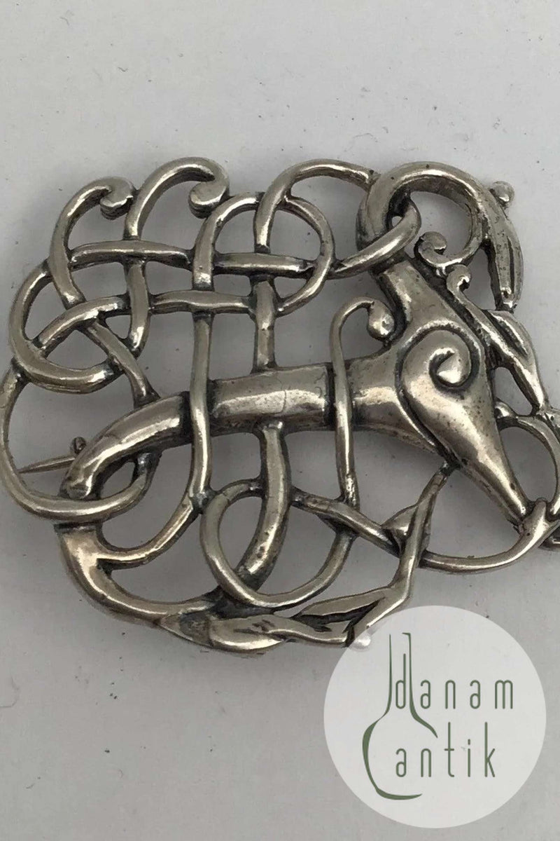 Dansk Museums kopi Viking Sterling Sølv Broche