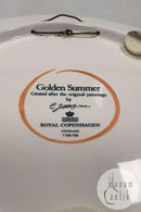 Royal Copenhagen Golden Summer / Gylden Sommer Stort Rundt Fad No 730