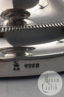 A. Dragsted Sterling Sølv Lysestage (1)