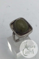 A Ring Sterling Sølv Ring med Mosagat