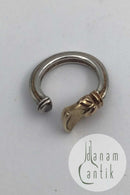 AB? Sterling Sølv / 18 K Guld Ring