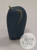 Palshus Keramik Figur Blå Elefant af Kjeld Jordan