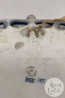 Royal Copenhagen Engelsk Forhandler Skilt med Krone, tidlig