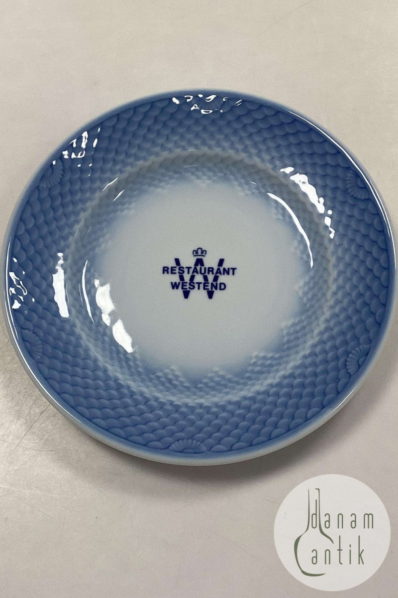 Bing og Grøndahl Blå Tone Hotel med logo Frokosttallerken No. 712