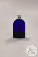 Medicinflaske i koboltblå glas