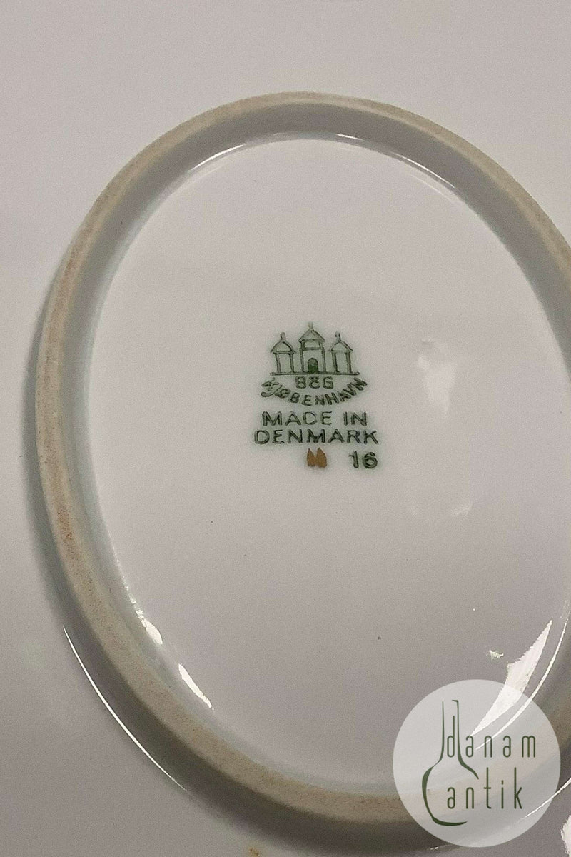 Bing og Grøndahl Hasselnød Ovalt Fad No 16