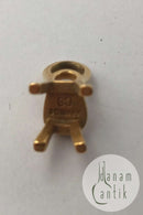 Georg Jensen Forgyldt Messing Cafe Stol Vedhæng