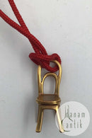 Georg Jensen Forgyldt Messing Cafe Stol Vedhæng No. 5217