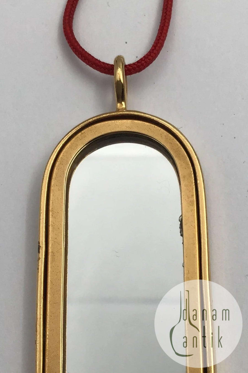 Georg Jensen Forgyldt Messing Vindue Vedhæng No. 5201