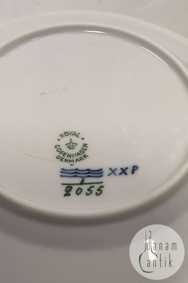 Royal Copenhagen Musselmalet Riflet Hotel Kagetallerken No 2055