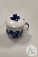 Royal Copenhagen Blå Blomst Flettet Sennepskrukke No 8211