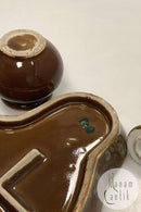 Bing og Grøndahl Art Nouveau Skrivesæt med løbeglasur