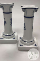 Par Royal Copenhagen Blå Blomst Flettet Lysestager No 8215