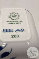 Royal Copenhagen Blue Mega Fluted Butter dish with lid No 203 1. assortment