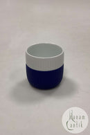 Royal Copenhagen Hvid Riflet Contrast Espressokop No. 493