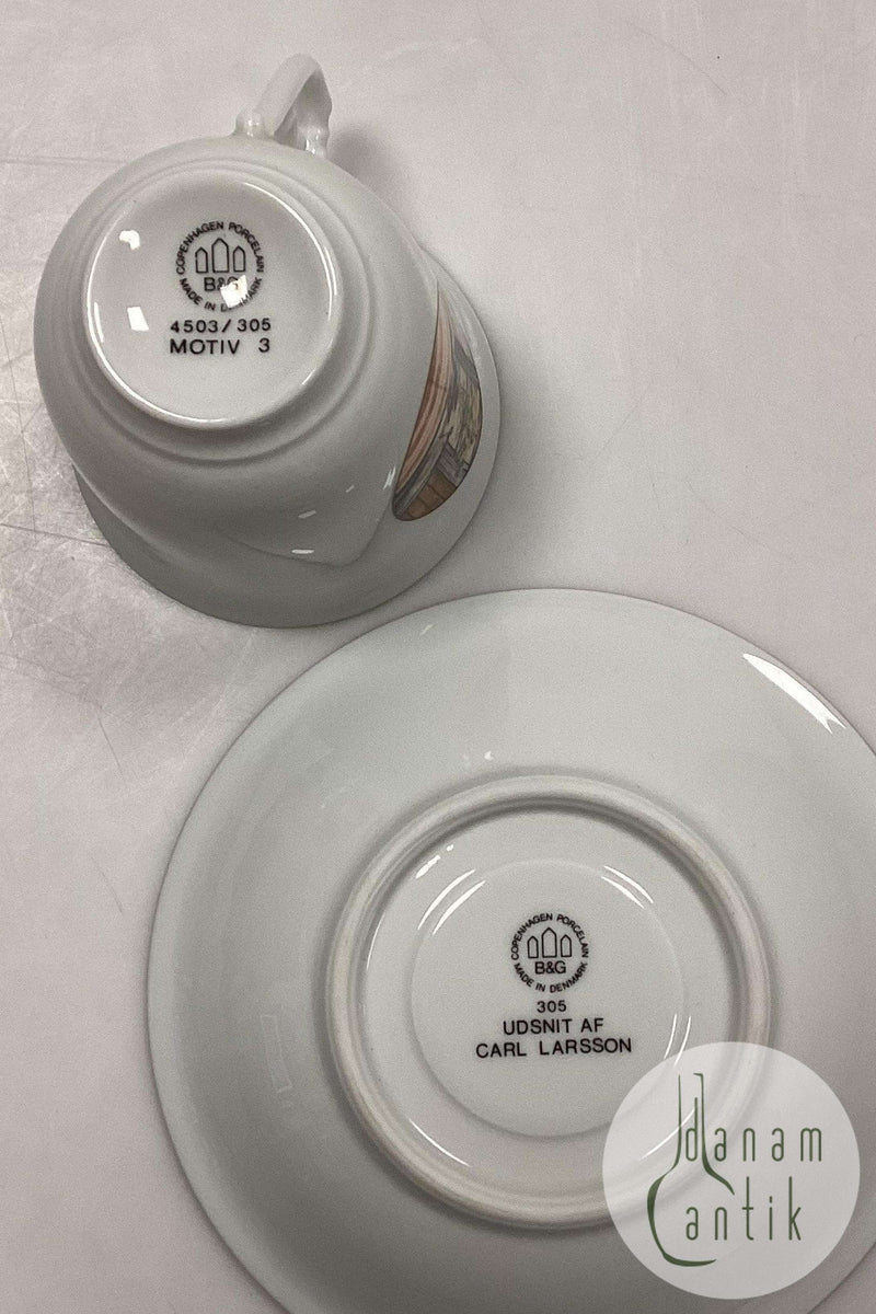 Bing og Grøndahl Carl Larsson Kaffekop og underkop No. 4503/305 Motiv 3