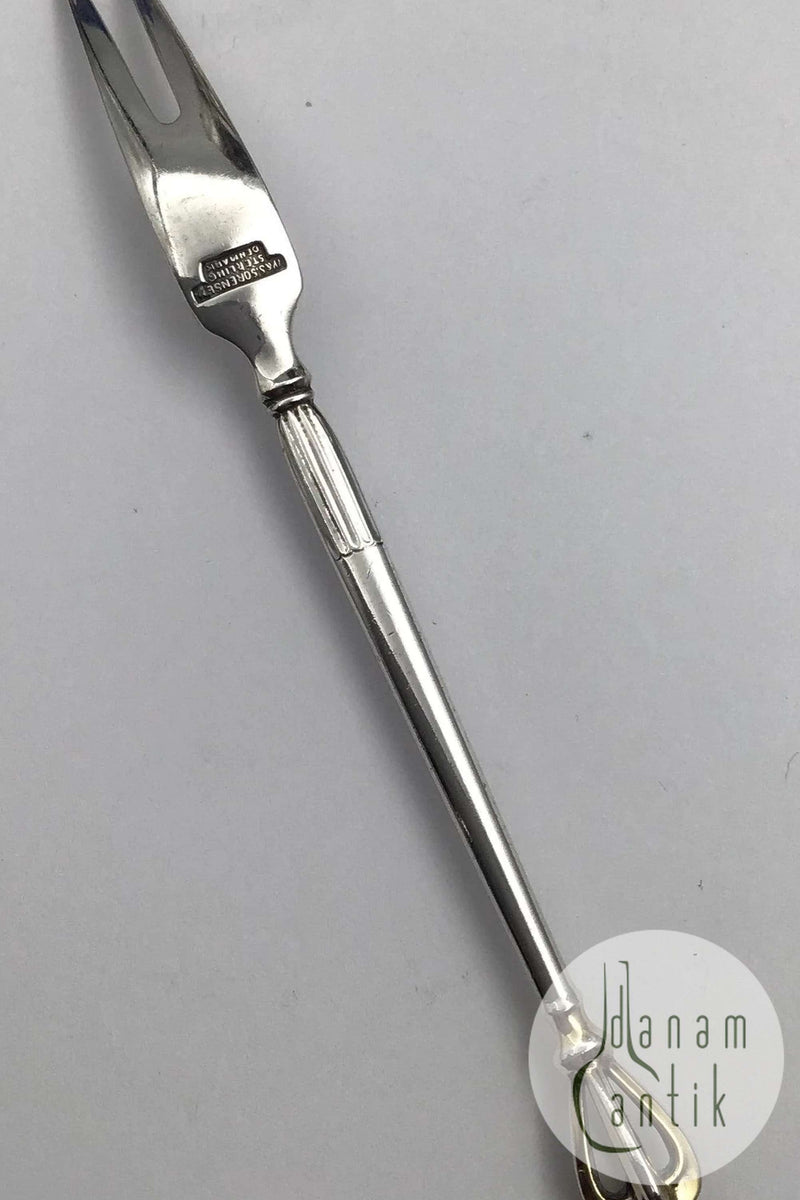 W&S Sørensen Sterling Sølv Krone Citron Gaffel